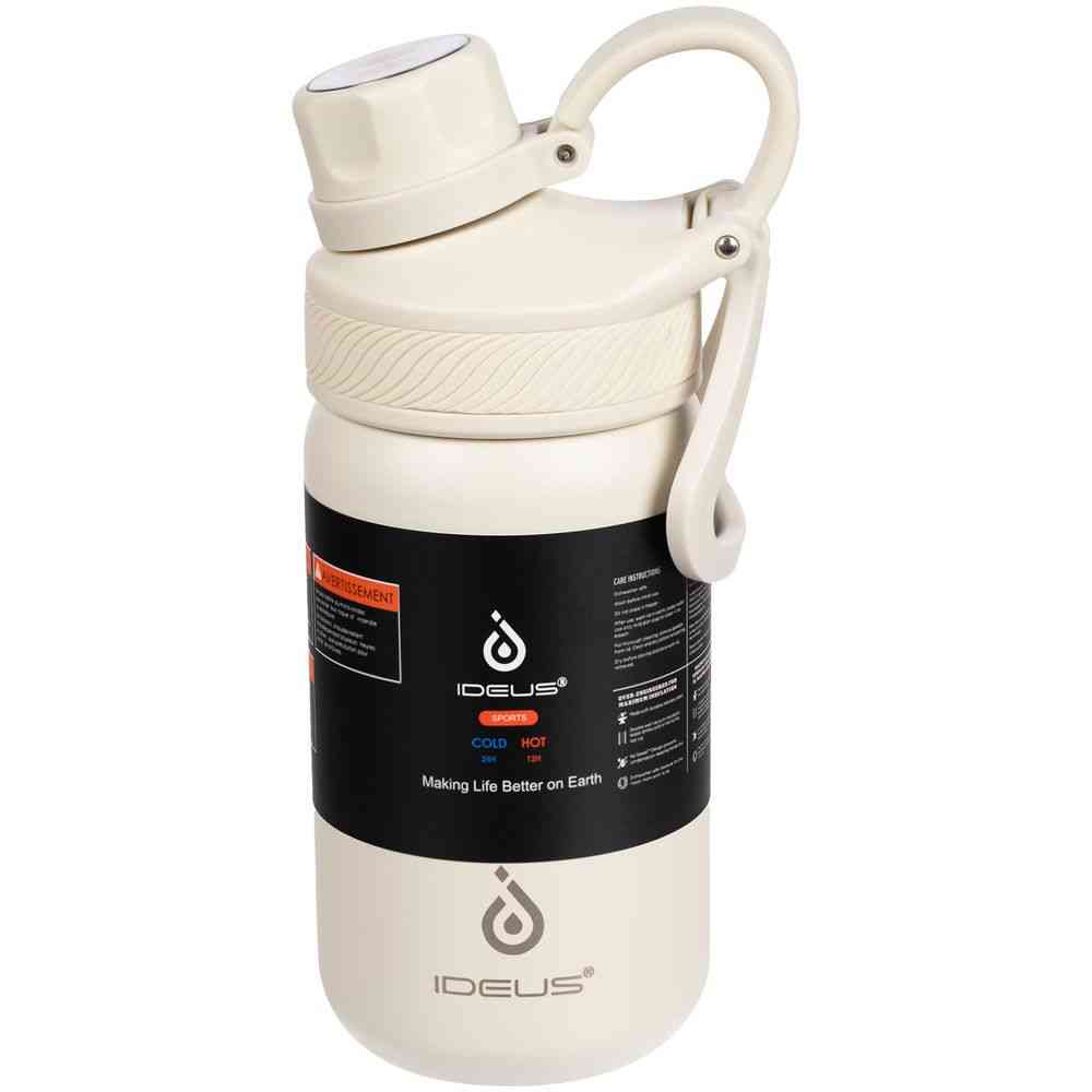 Термобутылка Fujisan 2.0, белая (молочная) - 12