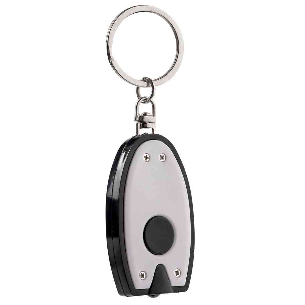 Брелок-фонарик Vivid, ver.2, белый с черным - 2