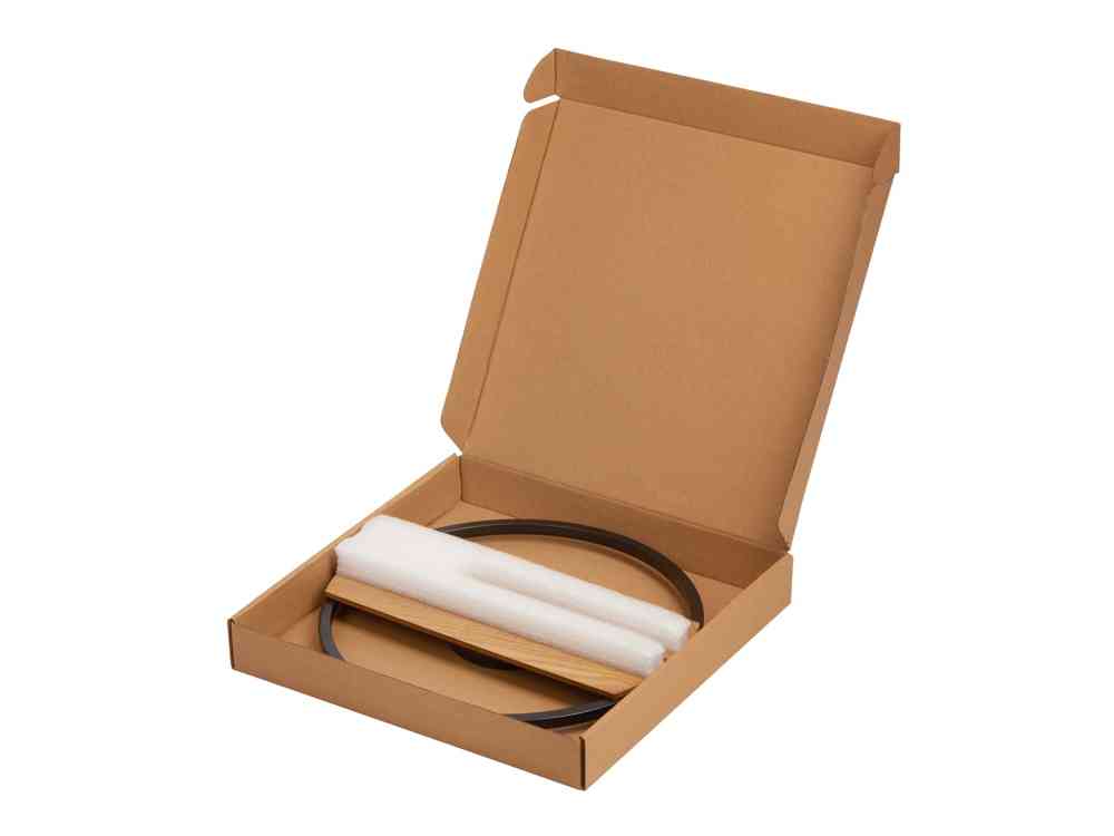 Деревянные часы с металлическим ободом Time Wheel - 4