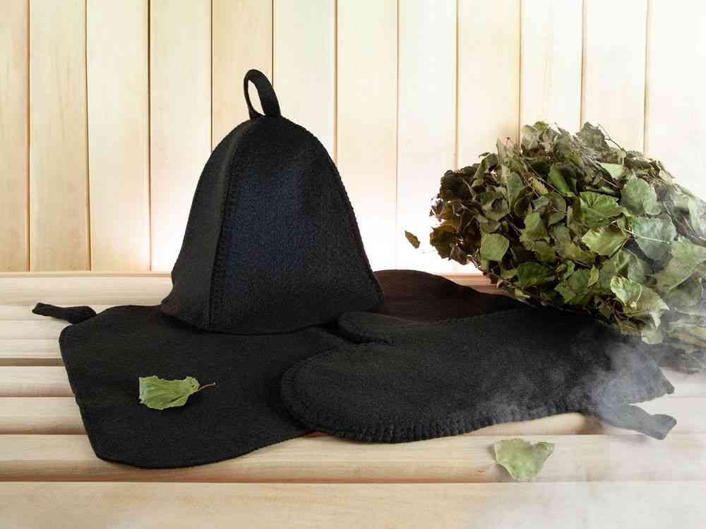 Банная рукавица Heat Off, черная - 2