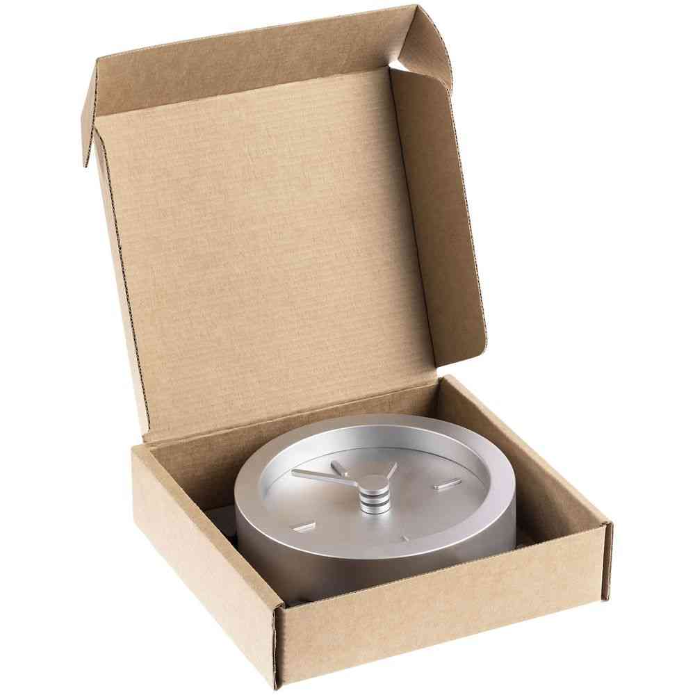 Часы настольные Bronco XXS Sparky, серебристые - 9