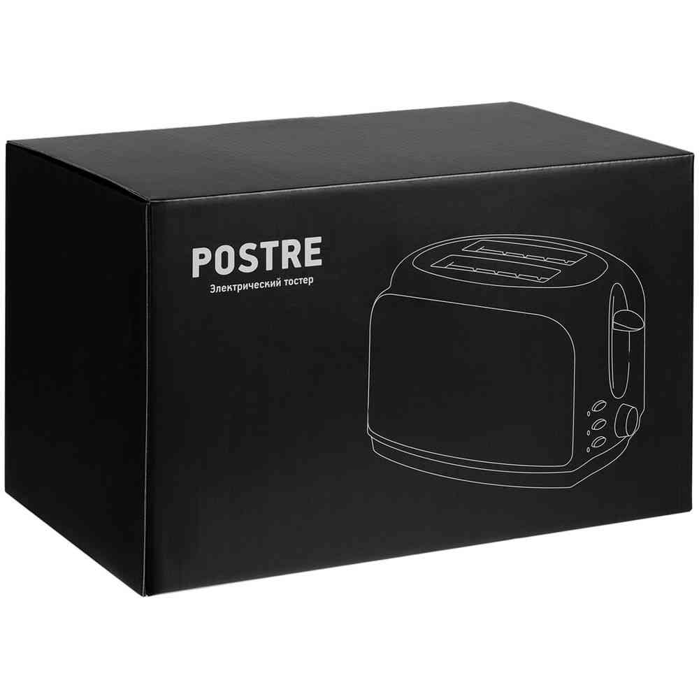 Электрический тостер Postre, серебристо-черный - 10