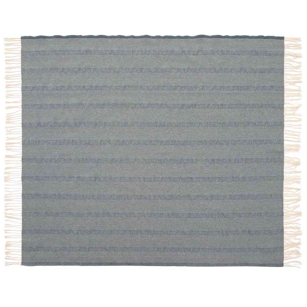 Плед «Сенеж», серо-синий - 5