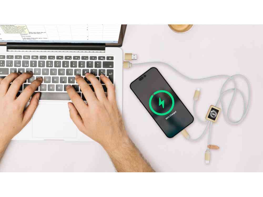 Кабель для быстрой зарядки на 2,4 А с двумя светящимися логотипами - 5