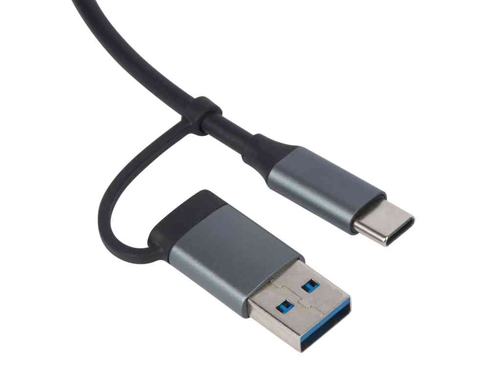 USB-хаб Link с коннектором 2-в-1 USB-C и USB-A, 2.0/3.0 - 3