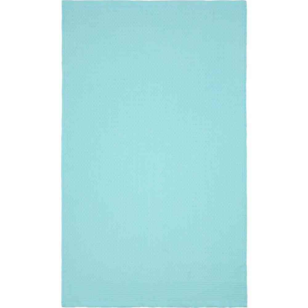 Полотенце вафельное «Деметра», среднее, голубое (голубая мята) - 3