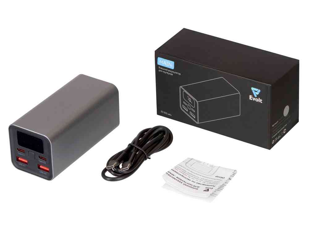 Внешний аккумулятор для ноутбуков Main 65 Вт, 20000 mAh - 4