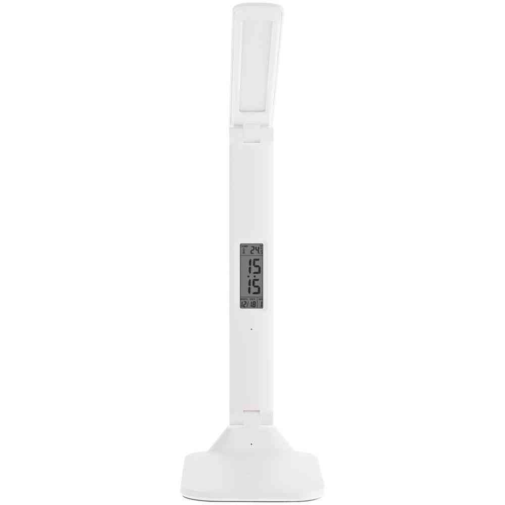 Настольная лампа с часами и календарем Office Torch ver.2, белая - 3