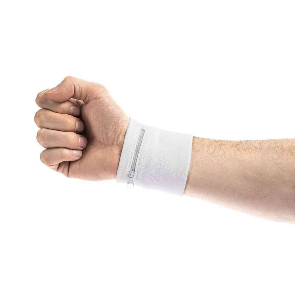 Напульсник с карманом Fiksu, белый - 4