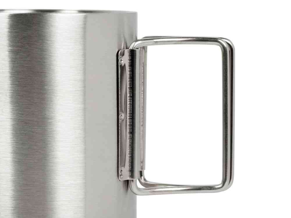 Стальная кружка со складными ручками Kamchatka - 4