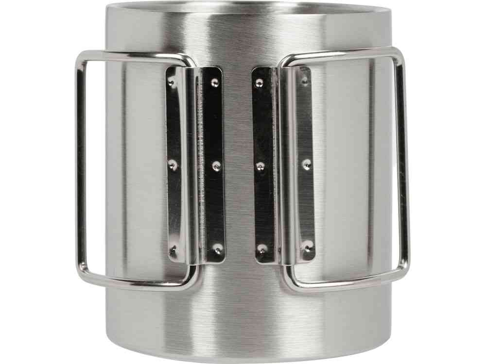 Стальная кружка со складными ручками Kamchatka - 5