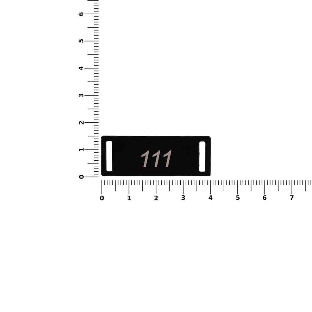 Шильдик металлический Kova, черный - 2
