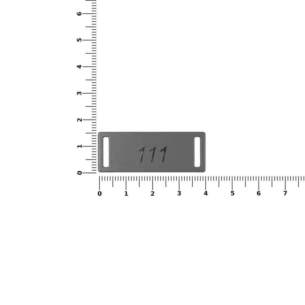 Шильдик металлический Kova, серый - 2