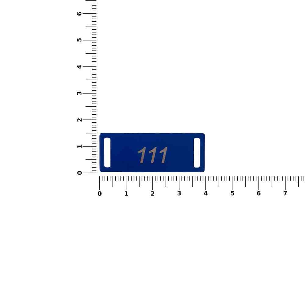 Шильдик металлический Kova, синий - 2