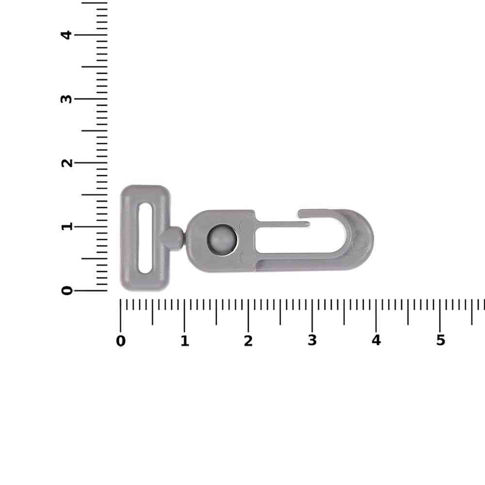 Застежка-карабин Сarabine, S, серый - 2