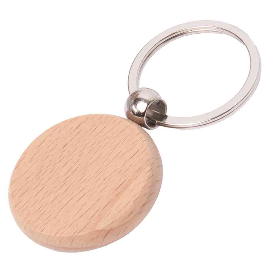 Брелок TIMBER CIRCLE; d = 4 см; дерево