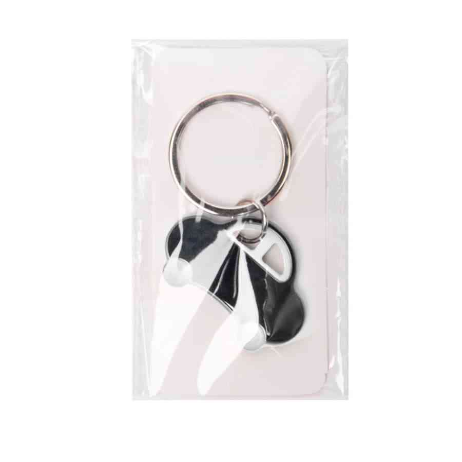 Брелок TONER CAR; 4,2 x 3 x 0,4 см; белый; металл/пластик - 2