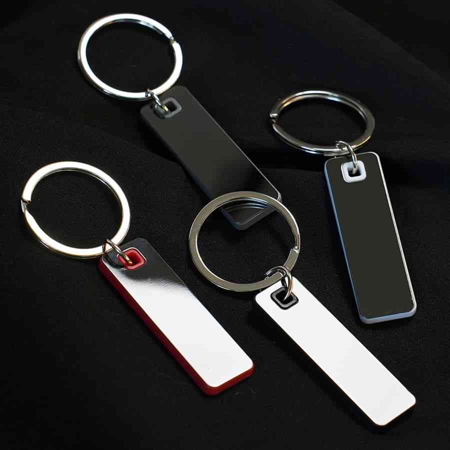 Брелок TONER STICK; 5,28 x 1,6 x 0,42 см; белый; металл/пластик - 4