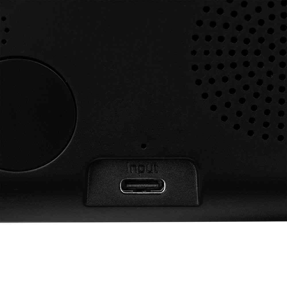 Станция беспроводной зарядки с часами Electron, ver.2, черная - 9