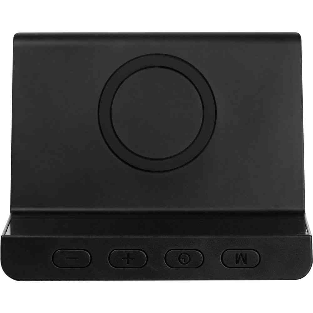 Станция беспроводной зарядки с часами Electron, ver.2, черная - 6