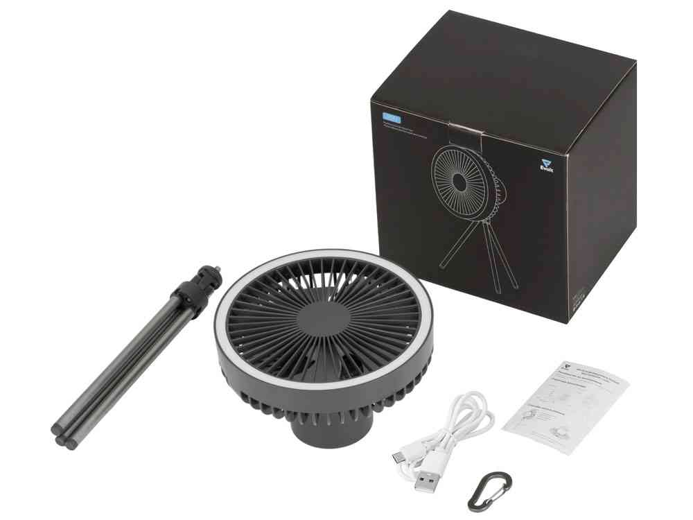 Портативный вентилятор с фонарем Jon - 12