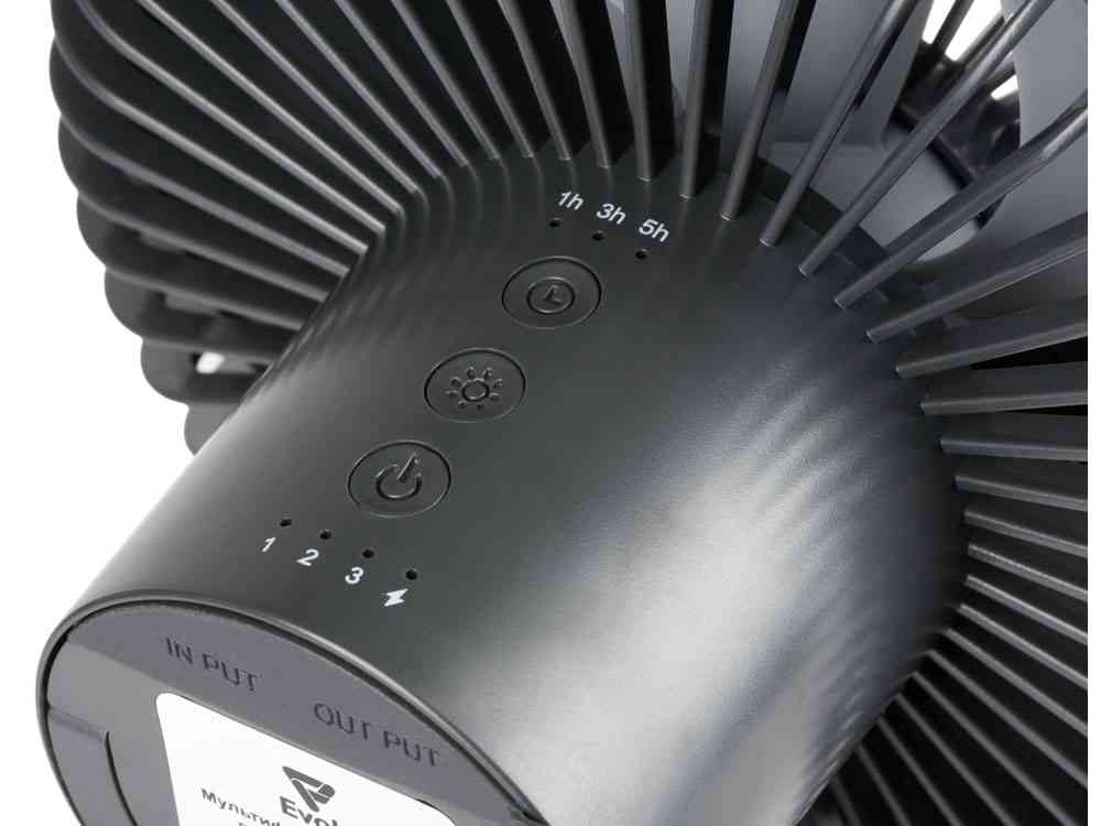 Портативный вентилятор с фонарем Jon - 4