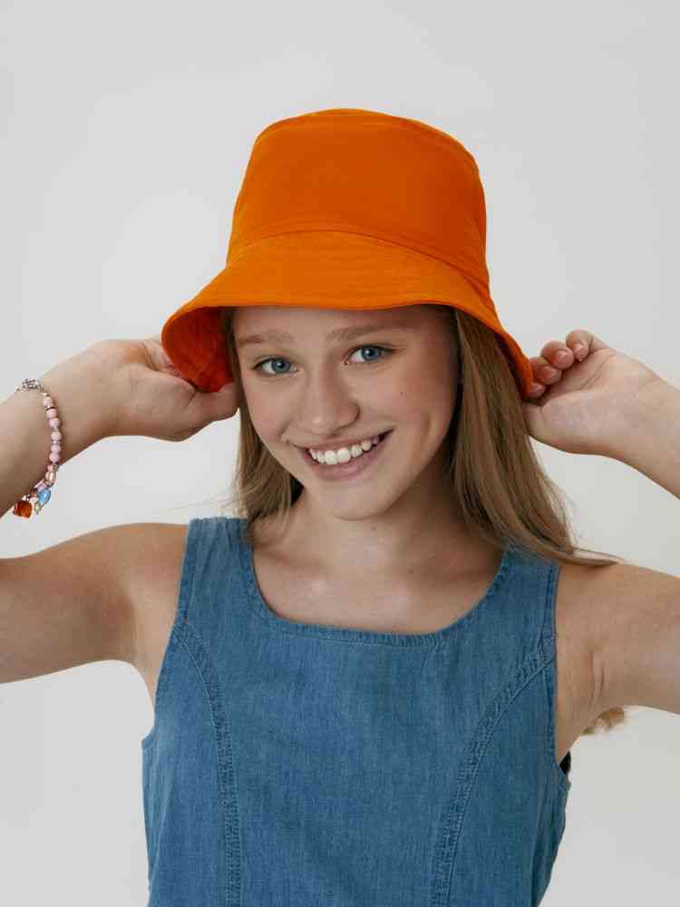 Панама детская Challenge Kids, оранжевая - 3