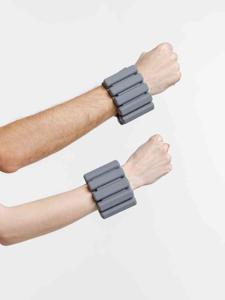 Силиконовые утяжелители Hard Work, серые - 4