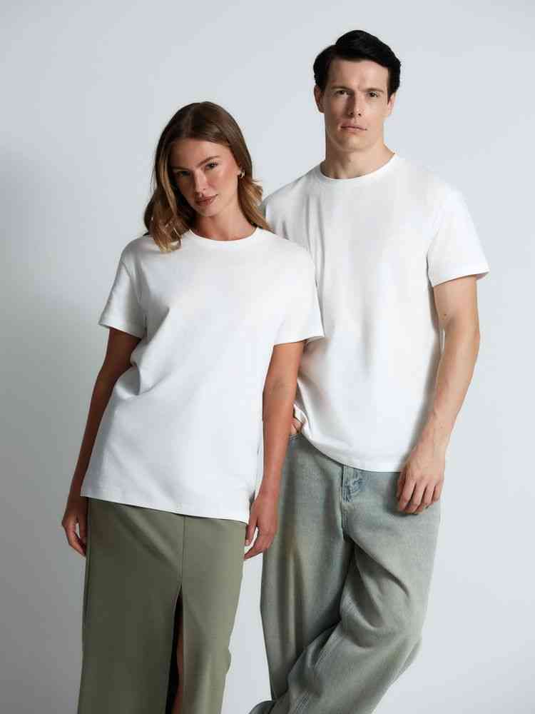 Футболка унисекс T-Bolka 160, белая (белоснежная) - 14