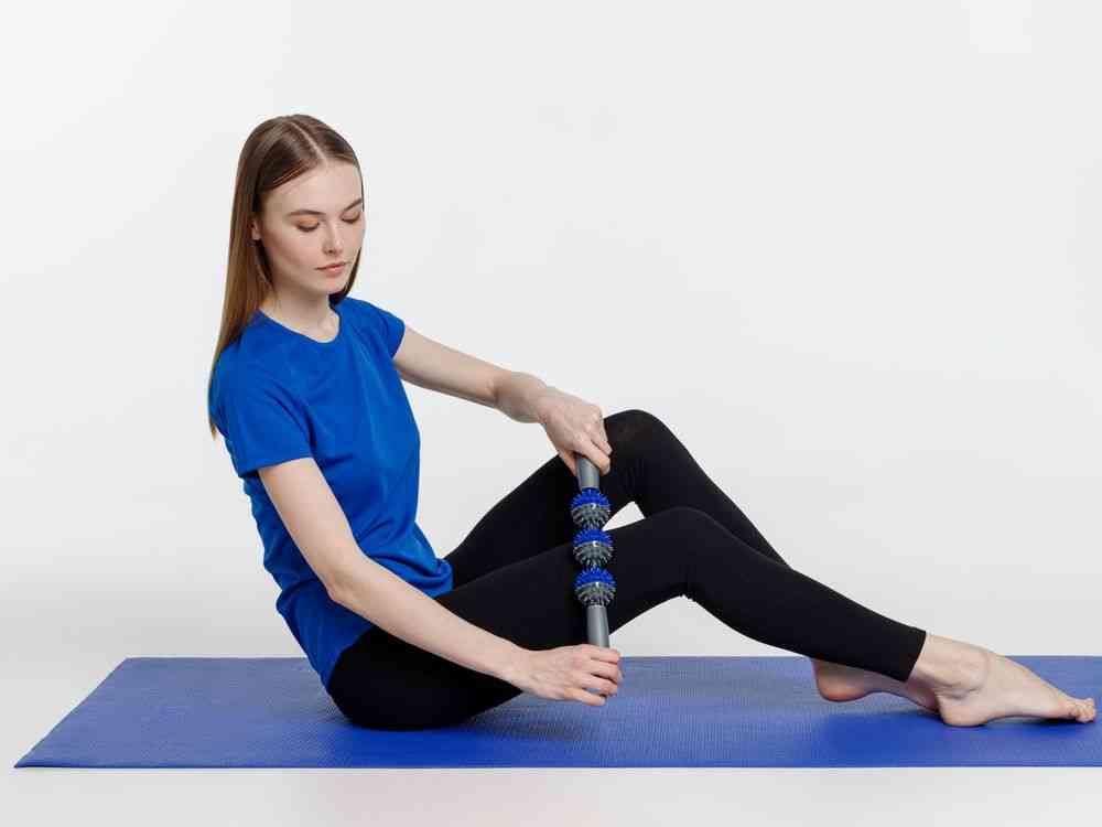 Ручной МФР-массажер Tres Picos, серый с синим - 6