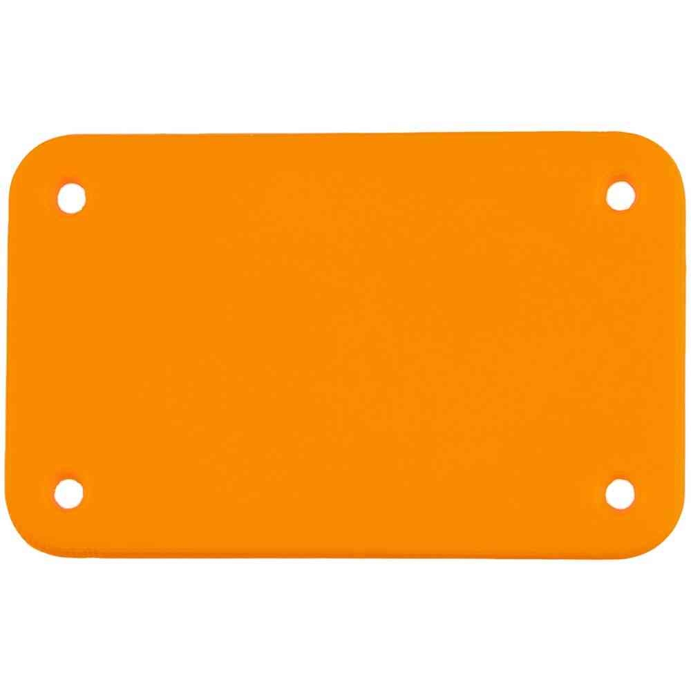 Лейбл из ПВХ Kreta, S, оранжевый неон