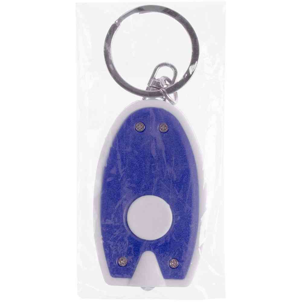 Брелок-фонарик Vivid, ver.2, синий с белым - 4