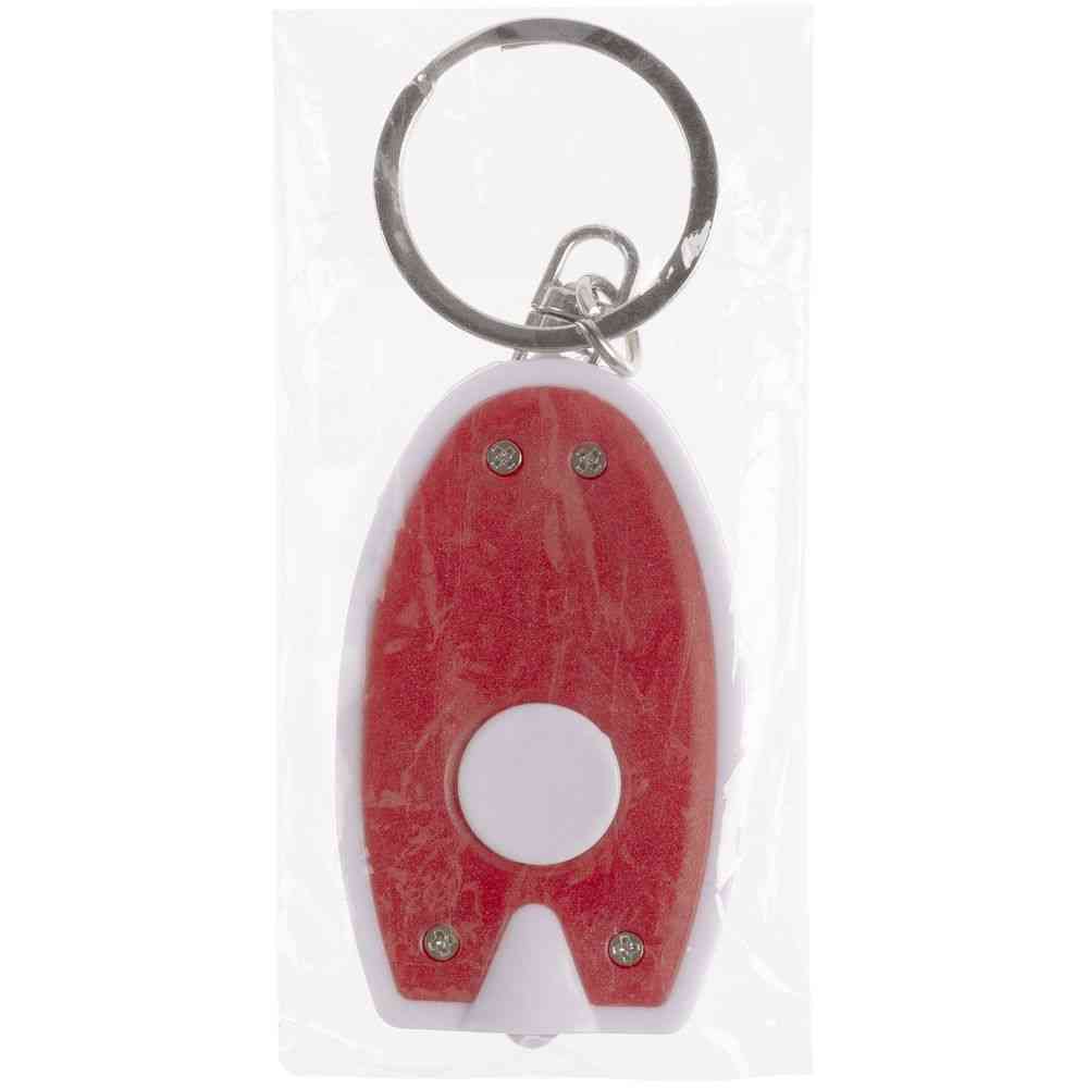 Брелок-фонарик Vivid, ver.2, красный с белым - 4