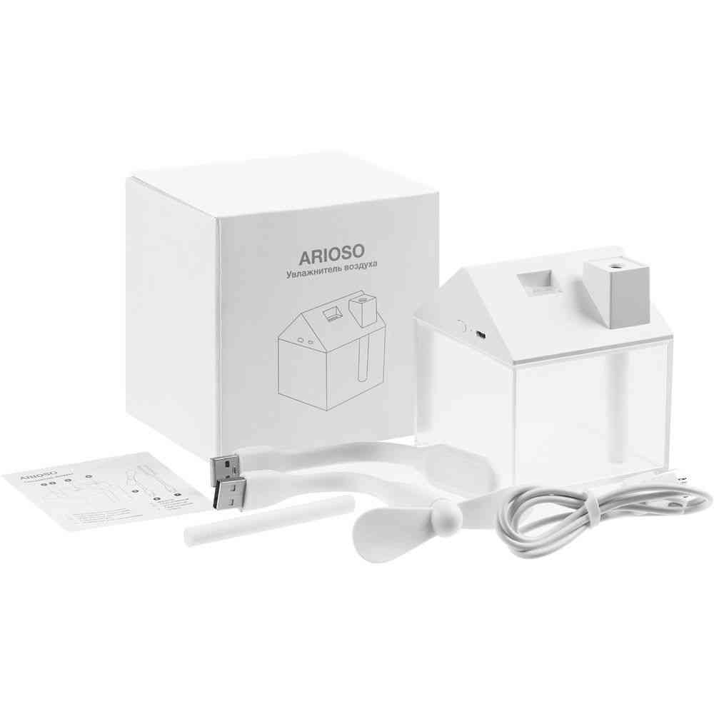 Настольный увлажнитель Arioso с вентилятором и лампой, белый - 9