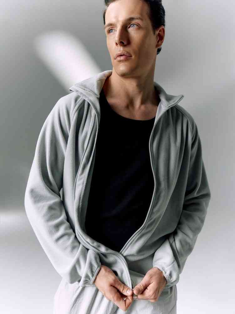 Куртка флисовая унисекс Fliska, светло-серая - 7