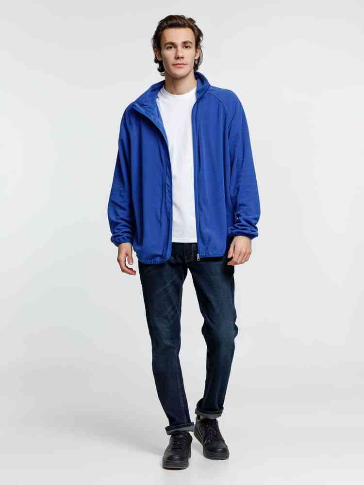 Куртка флисовая унисекс Fliska, ярко-синяя - 10