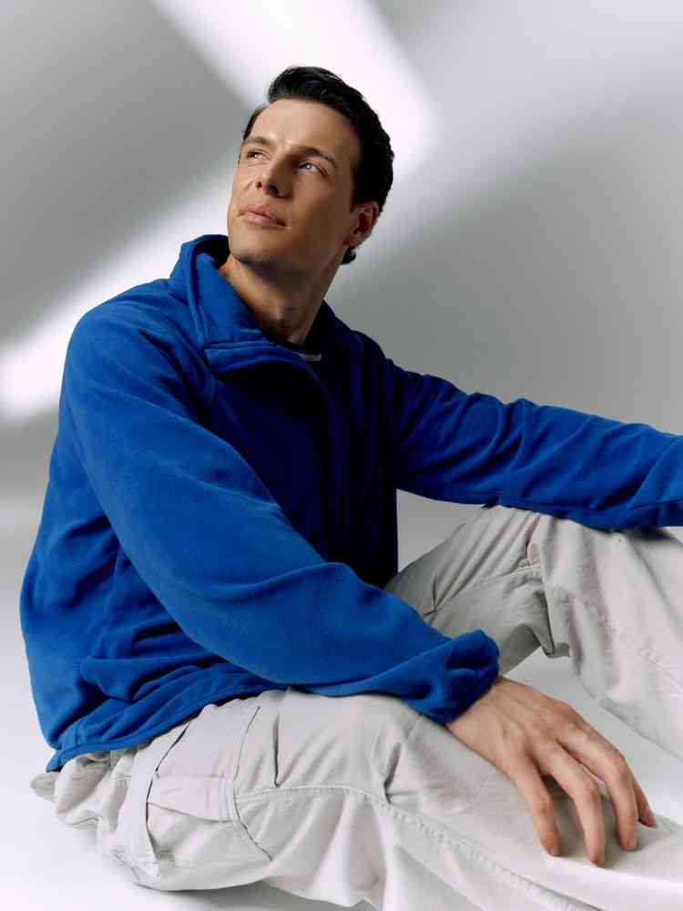 Куртка флисовая унисекс Fliska, ярко-синяя - 12