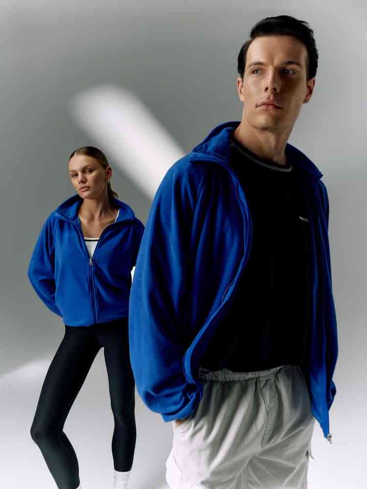 Куртка флисовая унисекс Fliska, ярко-синяя - 14