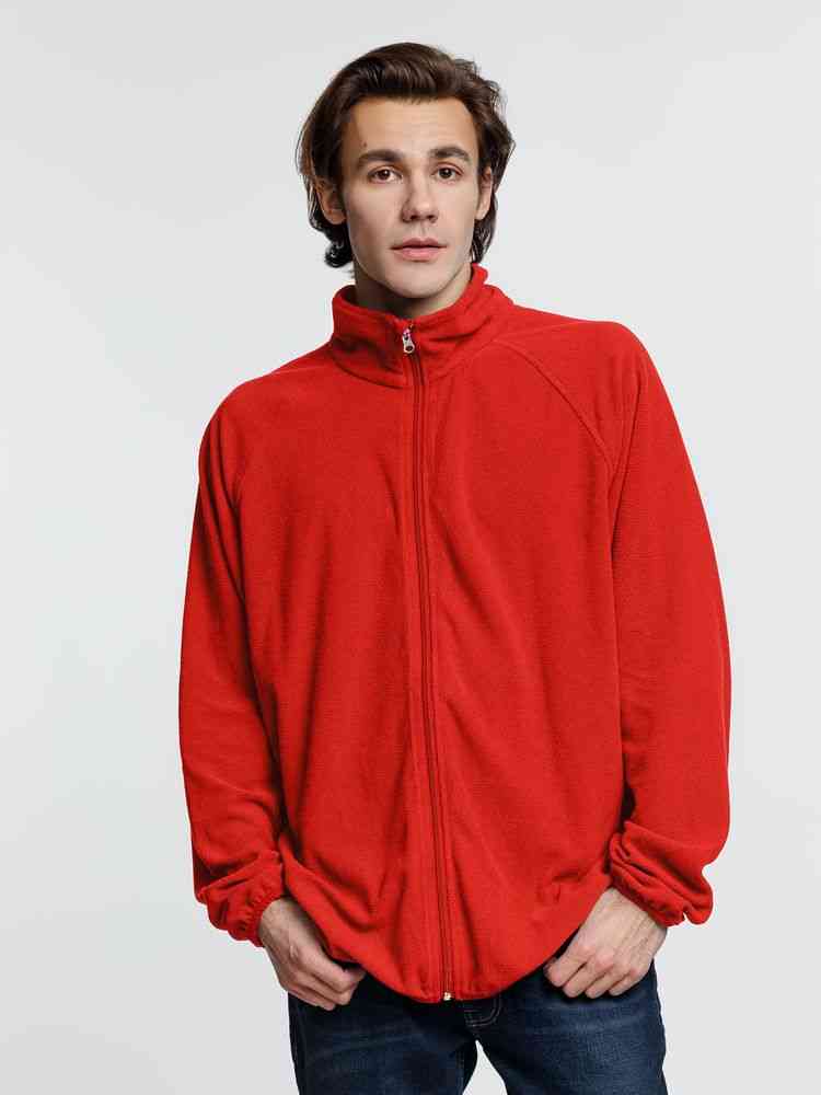 Куртка флисовая унисекс Fliska, красная - 6