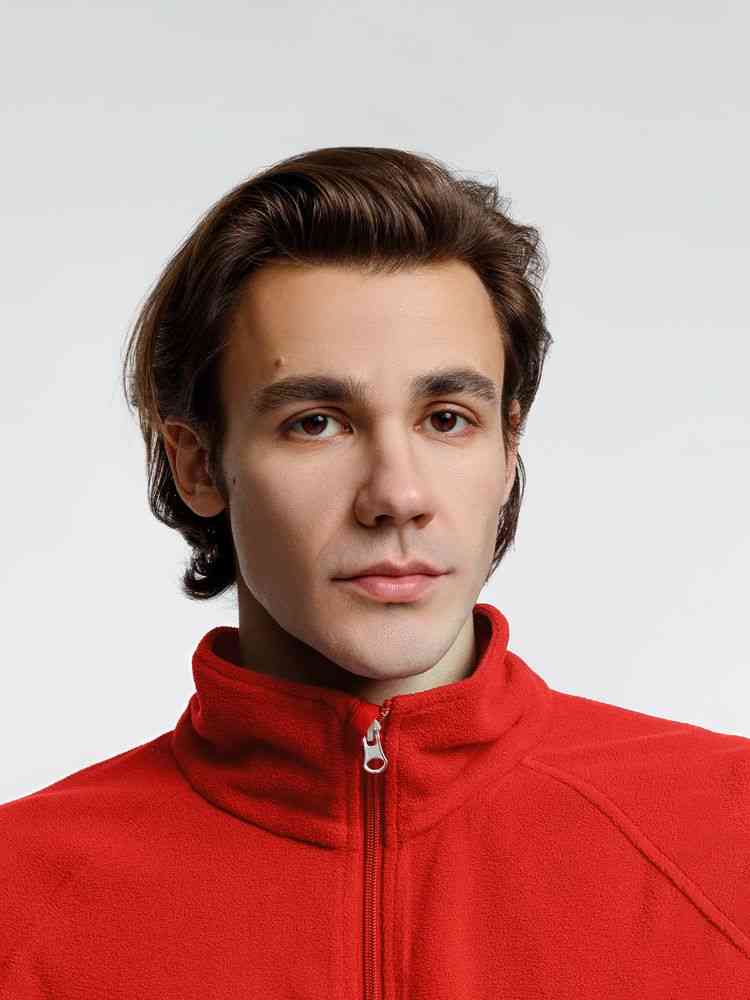 Куртка флисовая унисекс Fliska, красная - 7