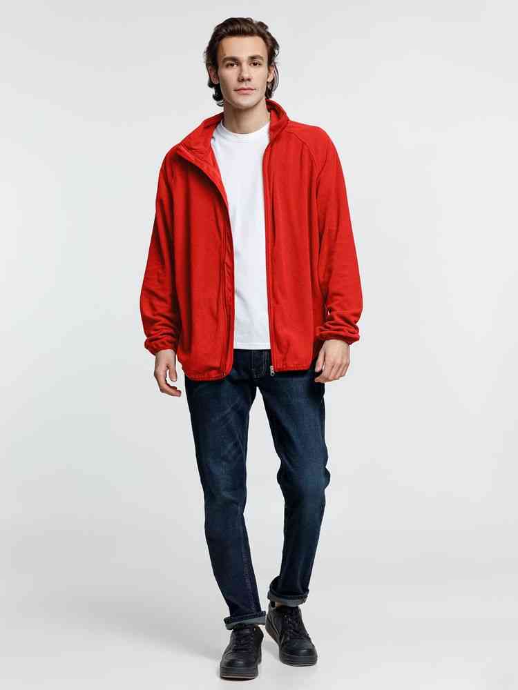 Куртка флисовая унисекс Fliska, красная - 8