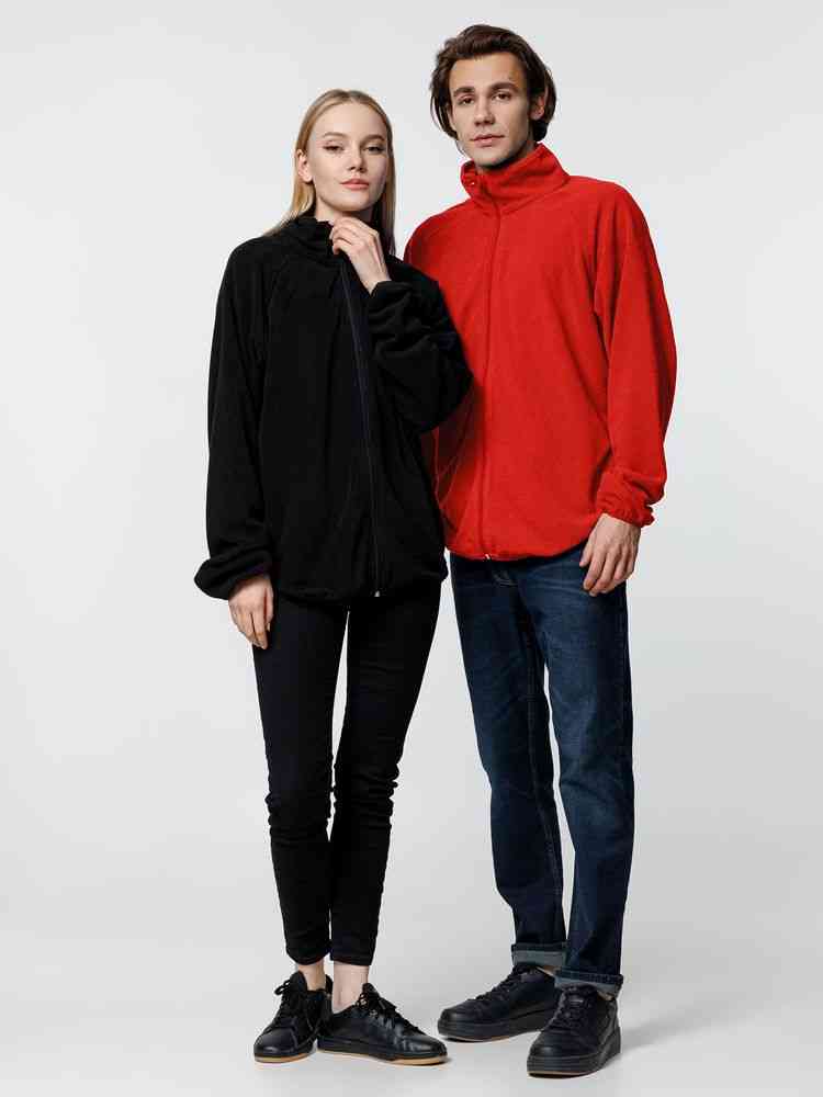 Куртка флисовая унисекс Fliska, красная - 9