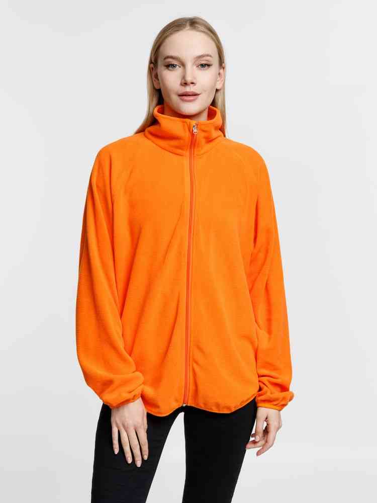 Куртка флисовая унисекс Fliska, оранжевая - 12