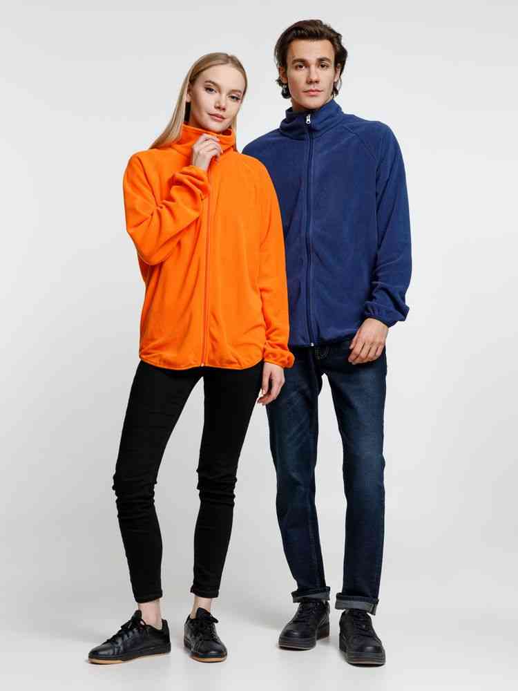 Куртка флисовая унисекс Fliska, оранжевая - 15