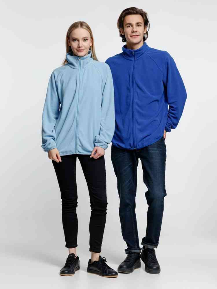 Куртка флисовая унисекс Fliska, голубая - 15