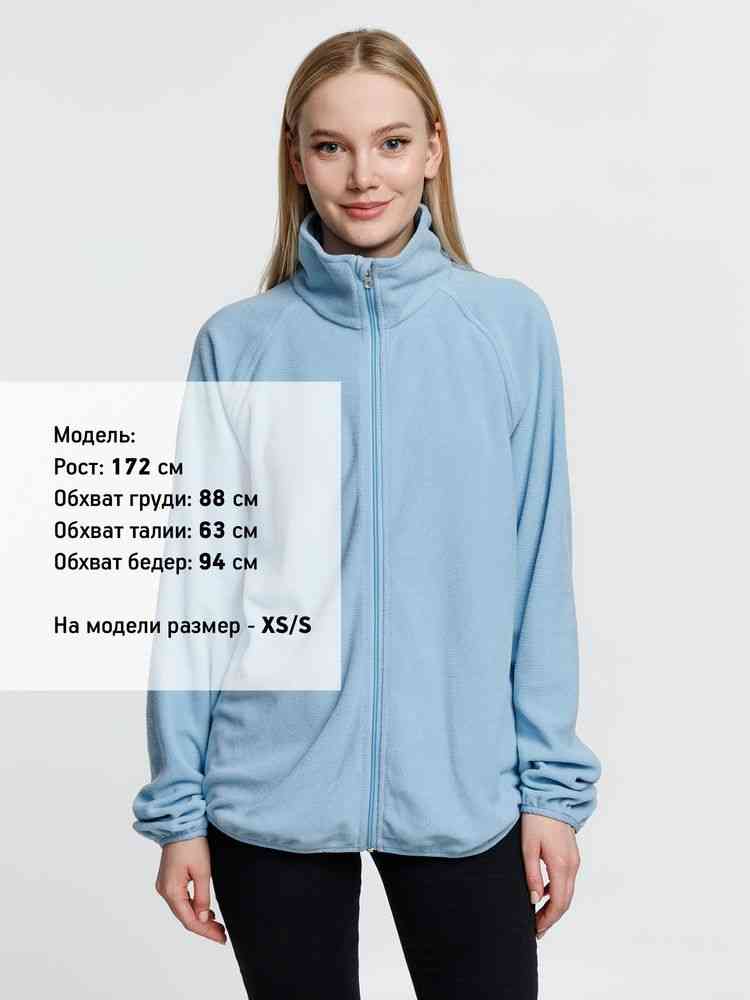Куртка флисовая унисекс Fliska, голубая - 6