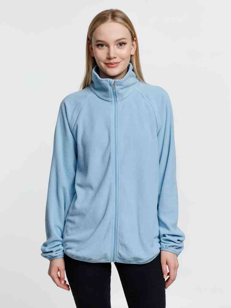 Куртка флисовая унисекс Fliska, голубая - 7