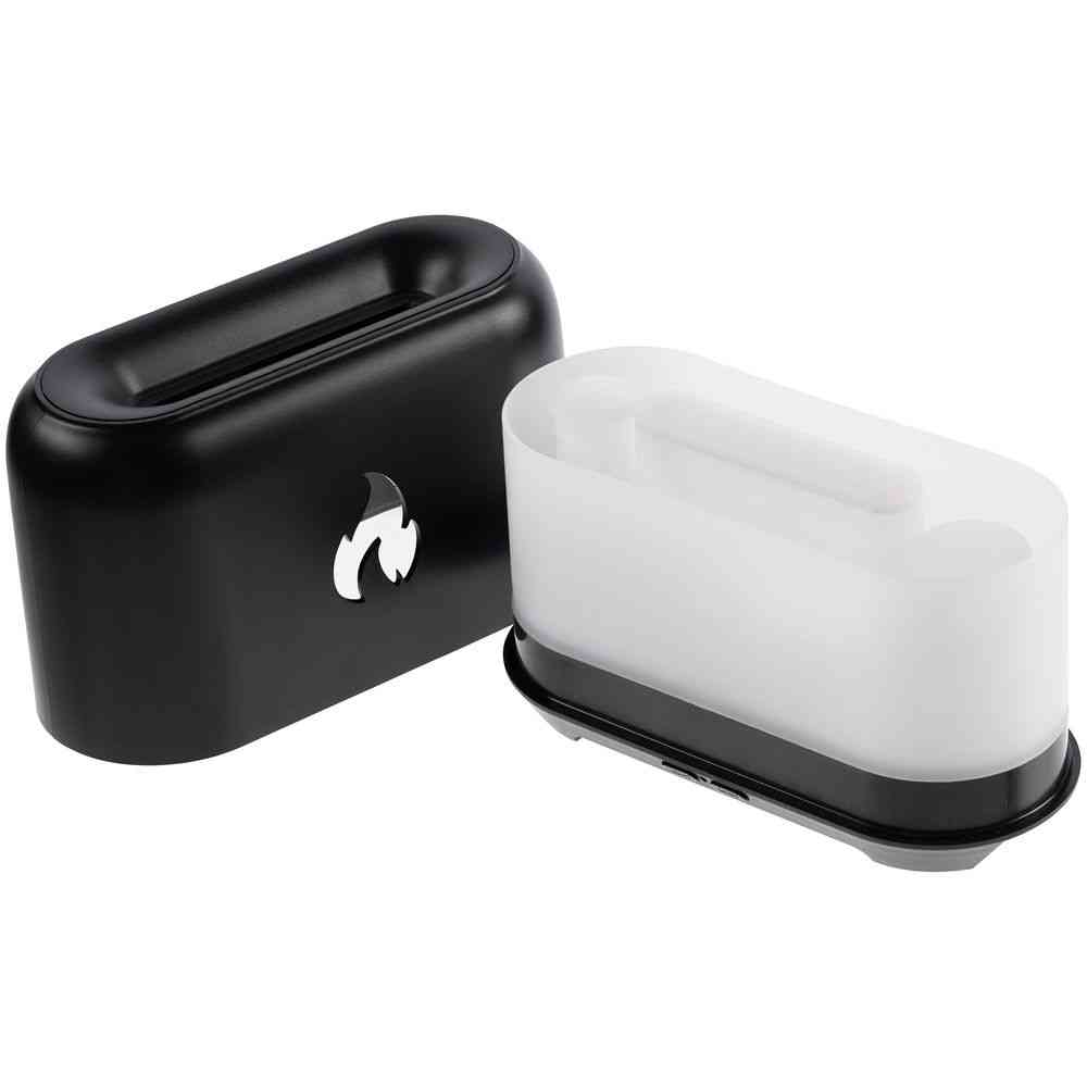 Увлажнитель-ароматизатор Fire Flick с имитацией пламени, черный - 4