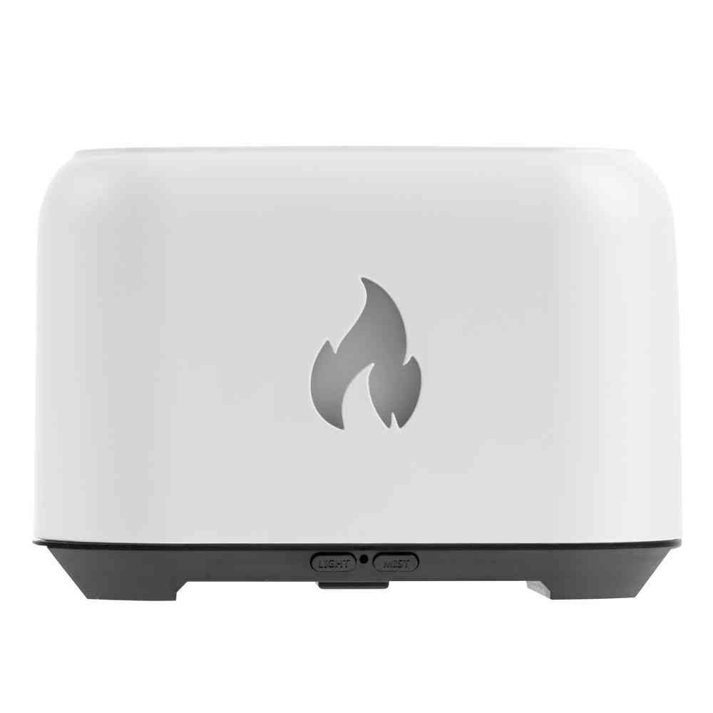 Увлажнитель-ароматизатор Fire Flick с имитацией пламени, белый - 3