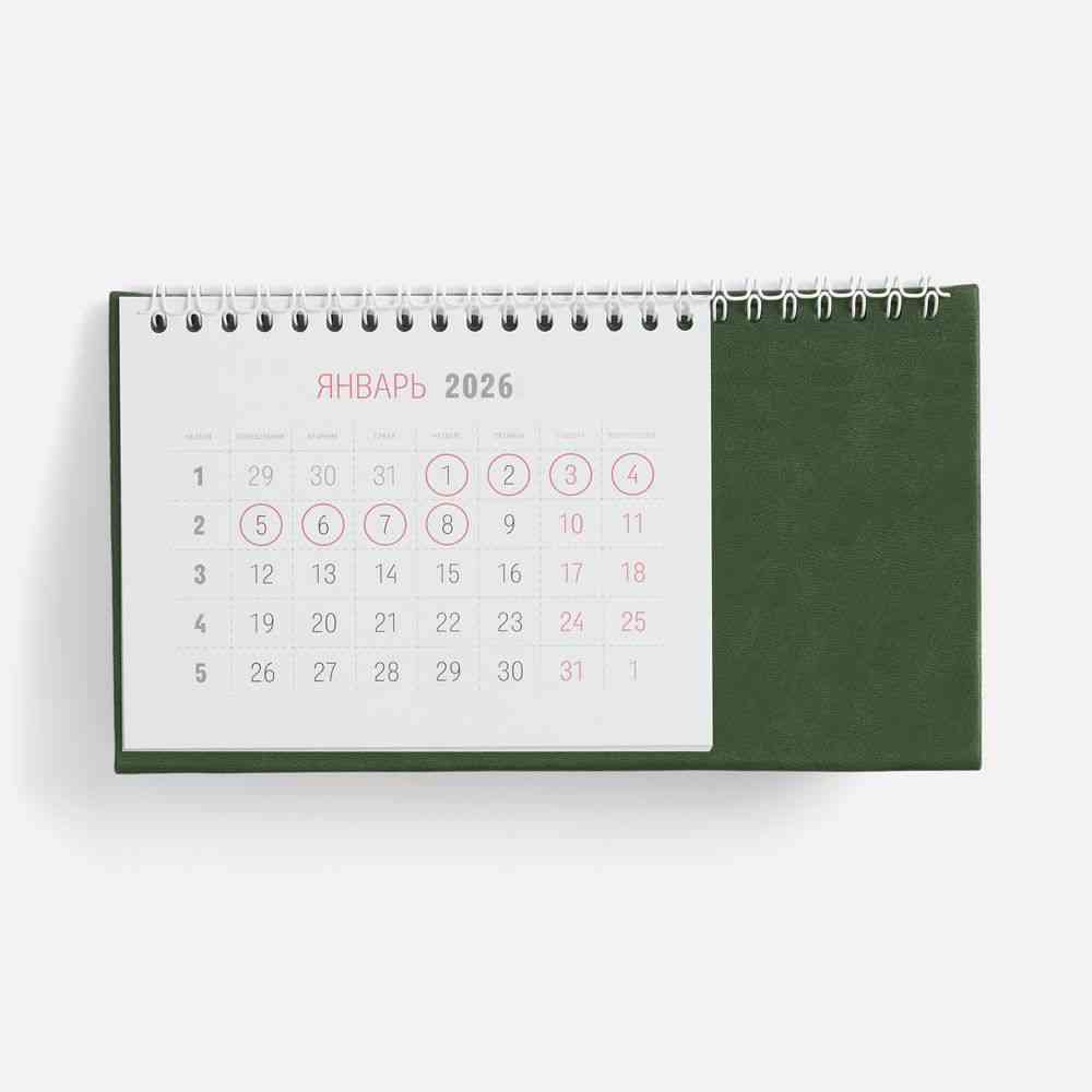 Календарь настольный Brand, зеленый - 2